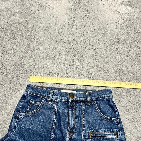 Anthro Seventy Mochi Queenie Jeans Womens 29 (30x30) Flare High Rise Blue Denim - Picture 7 of 10